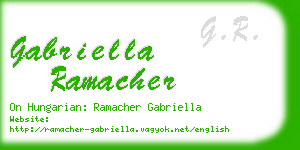 gabriella ramacher business card